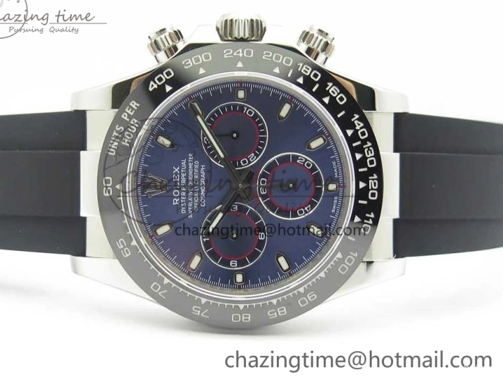 Daytona SS 1:1 Edition Noob Strap Black Best Rubber (Free SA4130 on Dial 904L Blue Extra Case Strap) 116519 0411